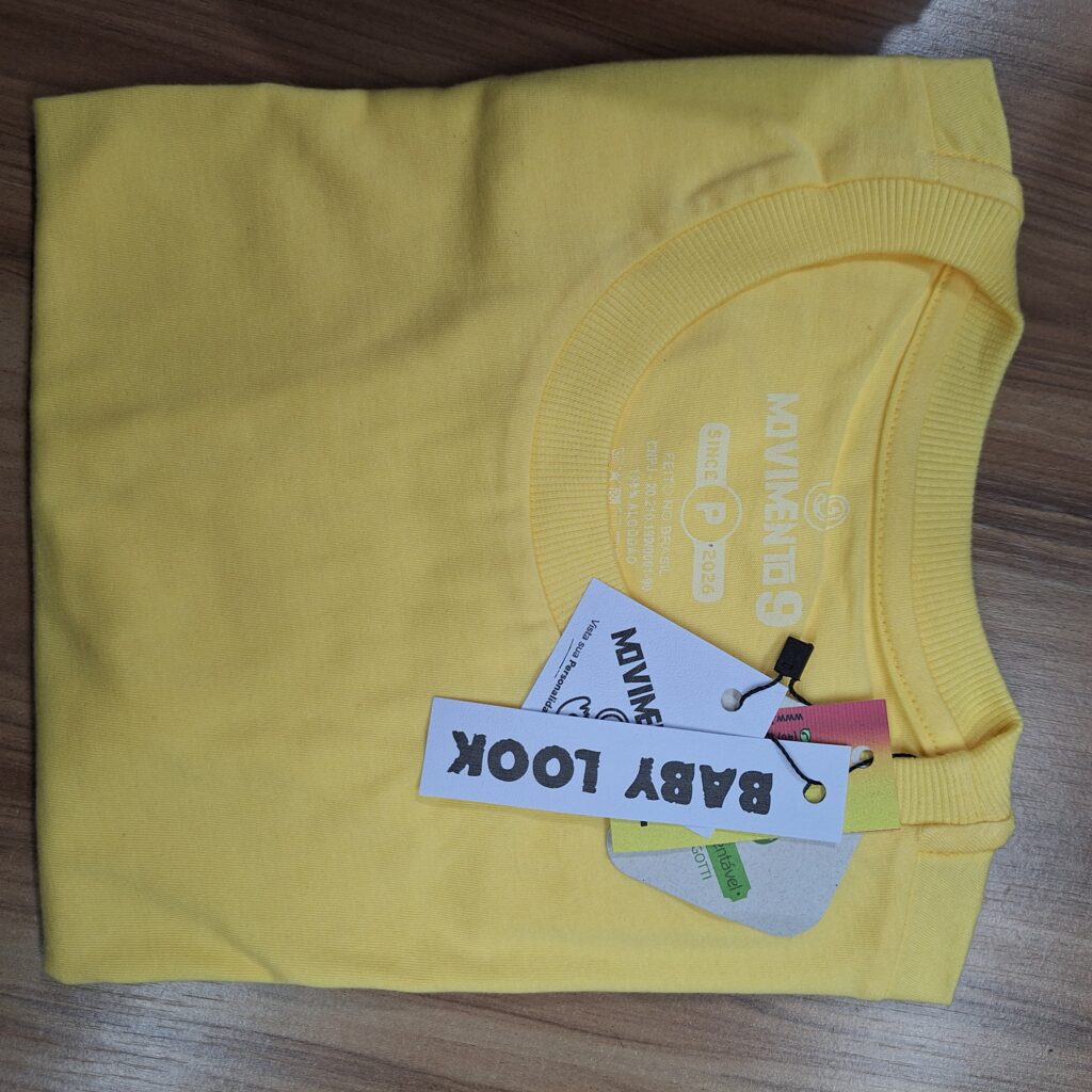 Baby Look AMARELO